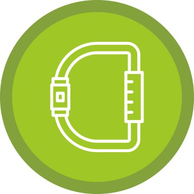 Karabina simgesi, vektör illüstrasyonu