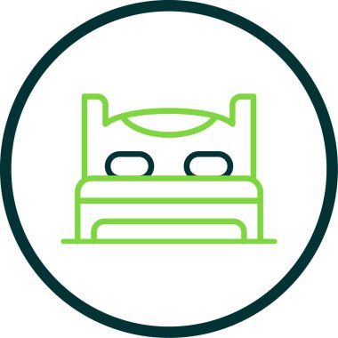 yatak ağı ikonu vektör illüstrasyonu