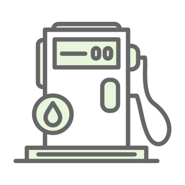 Benzin istasyonu vektör simgesi