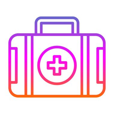 ilk yardım kiti vektör simgesi 
