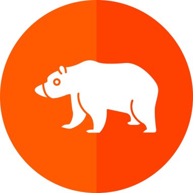 Düz vektör simge ayı