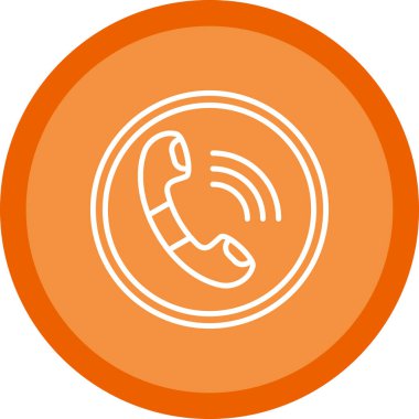 telefon ahizesi simgesi, vektör çizimi basit tasarım