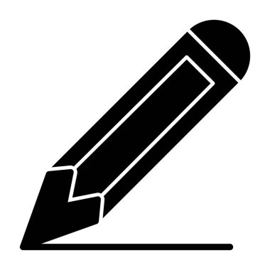 Kalem düz simge. Web vektörü basit illüstrasyon