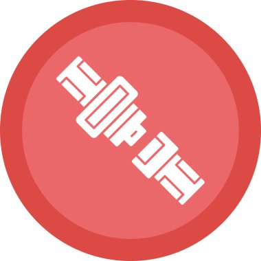 Emniyet kemeri düz simgesi, vektör illüstrasyonu 