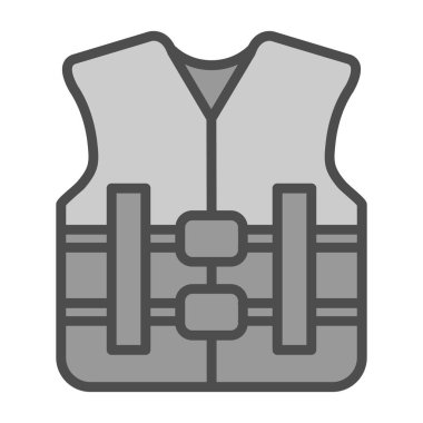 can yeleği simgesi, vektör illüstrasyonu basit tasarım