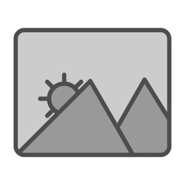 Güneş Simgesi Vektör illüstrasyonu