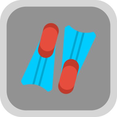 İki palet simgesi, vektör illüstrasyonu