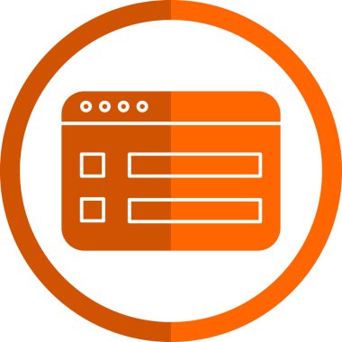 Bilgisayar. Web simgesi basit tasarım