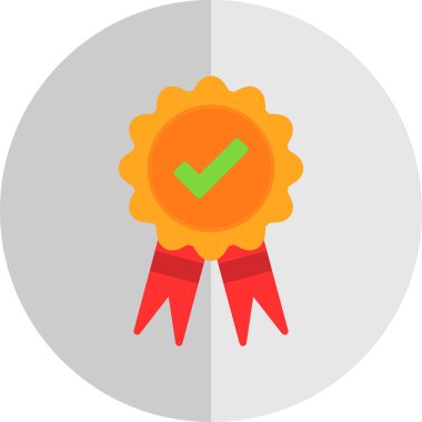 ödül düz renkli simge