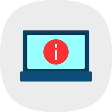 Basit bilgi işareti simgesi, vektör illüstrasyonu