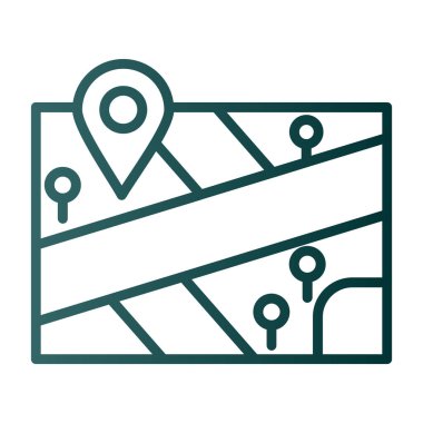 harita pin konumu simgesi düz biçimli