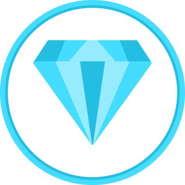 Elmas düz simge, vektör illüstrasyon tasarımı