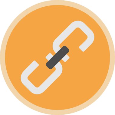 düz bağlantı vektör simgesi düz simgesi