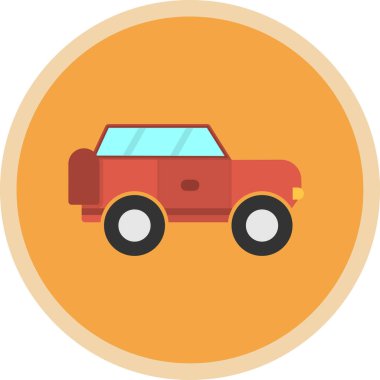 Offroad Web simgesi basit illüstrasyon 