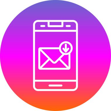 E- posta simgesi vektör illüstrasyonu