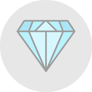 Elmas düz simge, vektör illüstrasyon tasarımı