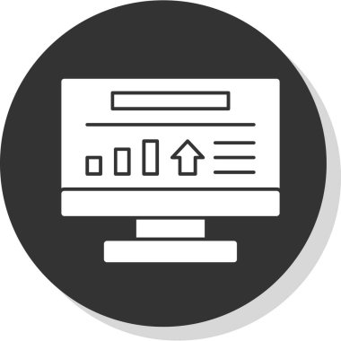 seo modern simgesinin vektör illüstrasyonu