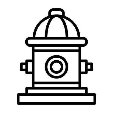 itfaiye musluğu simgesi, vektör illüstrasyonu 