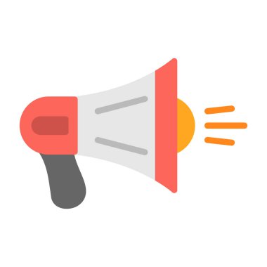 megafon simgesi, vektör illüstrasyonu basit tasarım