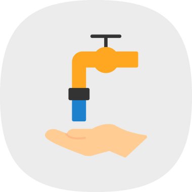 su musluğu vektör simgesi