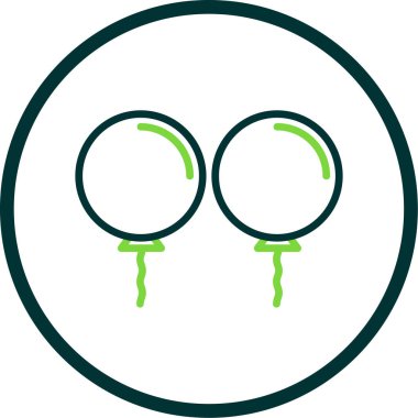 Balon simgesinin vektör illüstrasyonu 