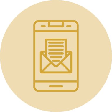 E-posta. Web simgesi basit illüstrasyon