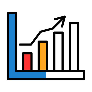 grafik ikonu vektör illüstrasyonu