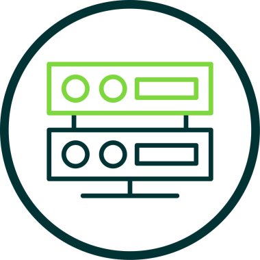 sunucu simgesi, vektör illüstrasyonu basit tasarım