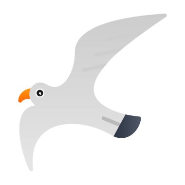 Martı. Web simgesi basit illüstrasyon 