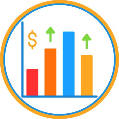 grafik ikonu vektör illüstrasyonu