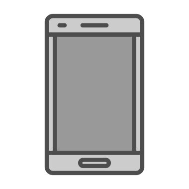 Arkaplanda akıllı telefon simgesi izole edildi. Web sitesi, uygulama, cep telefonu sembolü ve akıllı telefon logosu için son moda telefon şablonu