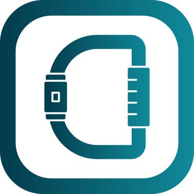 Karabina simgesi, vektör illüstrasyonu