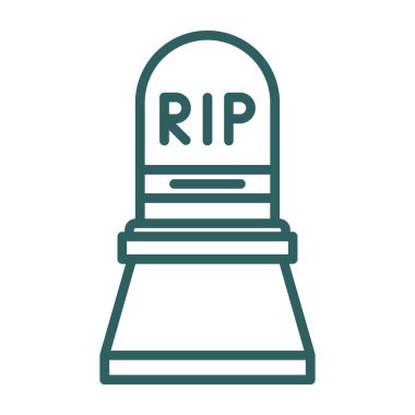 mezar simgesi vektör illüstrasyonu