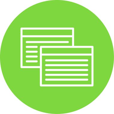 Web tarayıcı simgesi, vektör illüstrasyonu basit tasarım