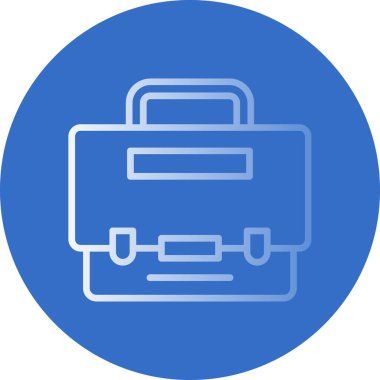 Bavul. Web simgesi basit illüstrasyon 