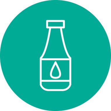 Şişe simgesinin vektör illüstrasyonu 