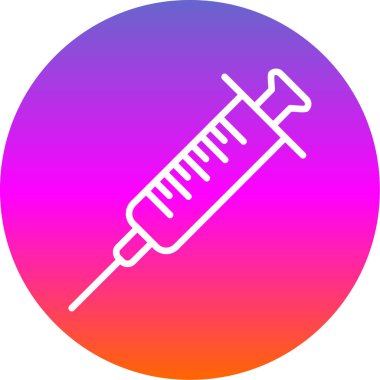 Şırınga web simgesi, vektör çizim