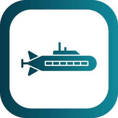 Denizaltı vektör simgesi 