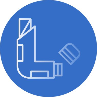 Gaz borusunun bir simgesinin vektör illüstrasyonu