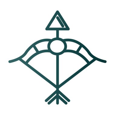 Bir ağaç simgesinin vektör illüstrasyonu