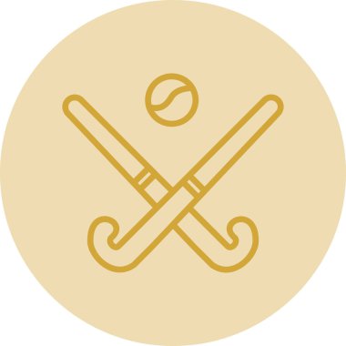 Modern Hokey simgesinin vektör çizimi                          