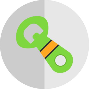 Şişe açıcı simgesinin vektör illüstrasyonu