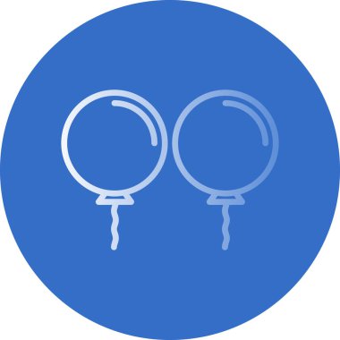 Balon simgesinin vektör illüstrasyonu 