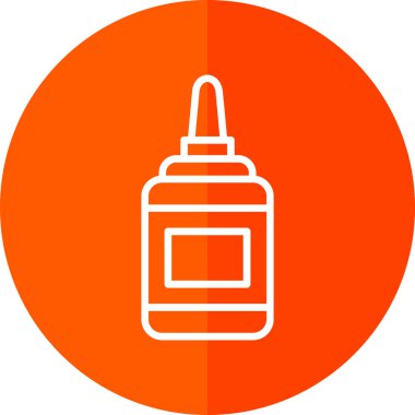 Hardal şişesinin vektör illüstrasyon simgesi 