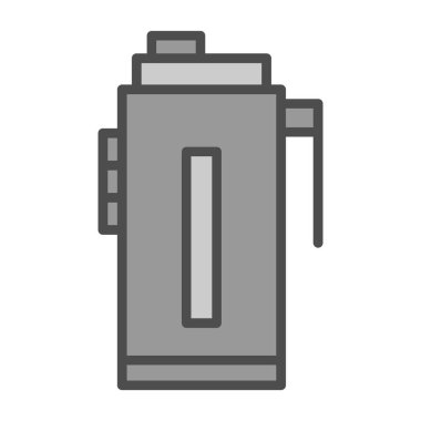 Su şişesi simgesi, vektör illüstrasyonu basit tasarım