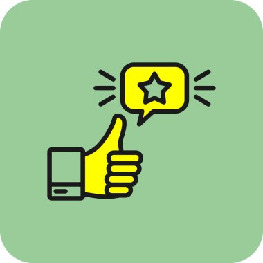 El ikonu gibi. vektör illüstrasyonu