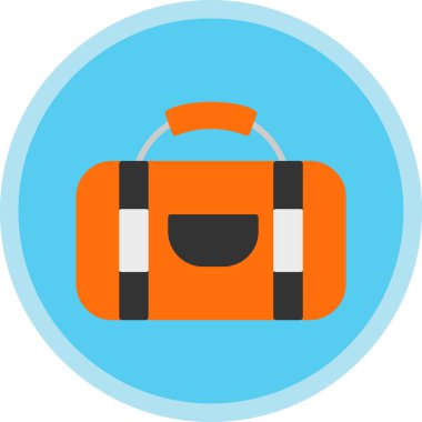 Çanta. Web simgesi basit illüstrasyon