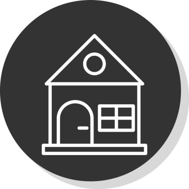 Ev vektör tasarımı. Ev düz simgesi 