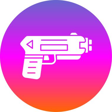 Şok tabancası ağ simgesi, vektör illüstrasyonu