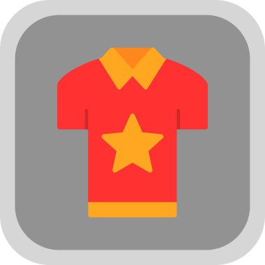 T-Shirt simgesi, basit vektör çizim 